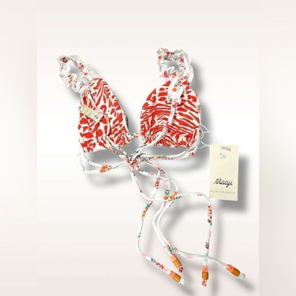 NEW MAAJI fressia sunset top Reversible in white Size M - Picture 3 of 12